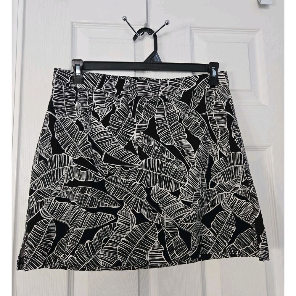 Rafaella Comfort Womans Scort Geometric Design Black & White